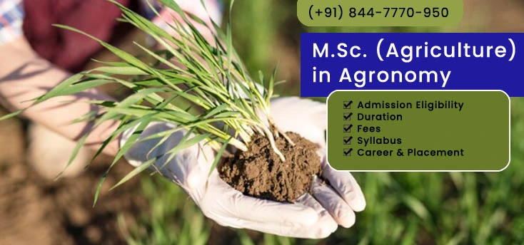 Direct Master of Science (M.Sc.- Agriculture) in Agronomy in Delhi